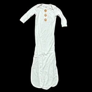 Suzel Baby Knotted Gown Soft Viscose from Bamboo Infant Sleeper. Size 0-3M